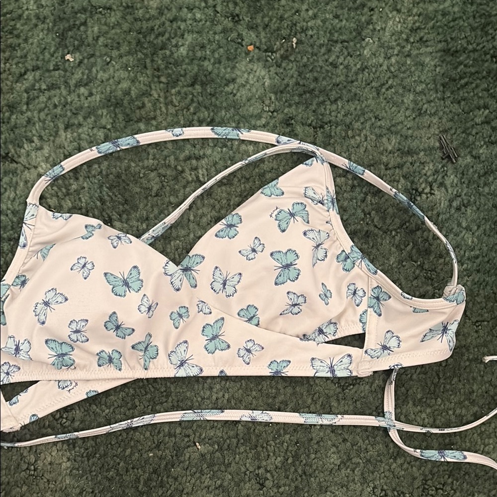 Pink Butterfly Print Bikini Set - Picture 5 of 5